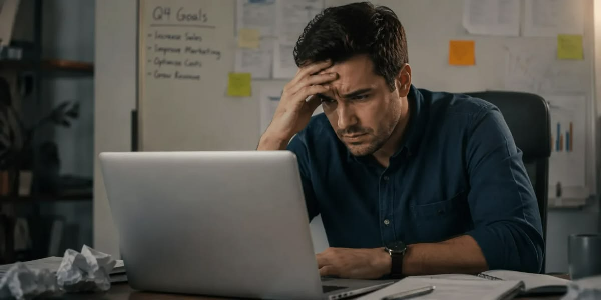 Persona concentrata davanti a un laptop mentre valuta un avviso sospetto sullo schermo